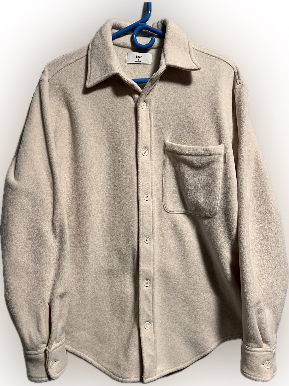 Tna Cozy Fleece Button-Up Shirt Jacket (Shacket) | SIZE 2 (MEDIUM) - Picture 2 of 5